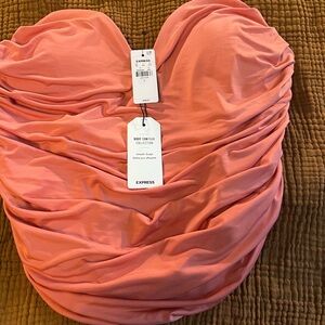 Express cropped tube top